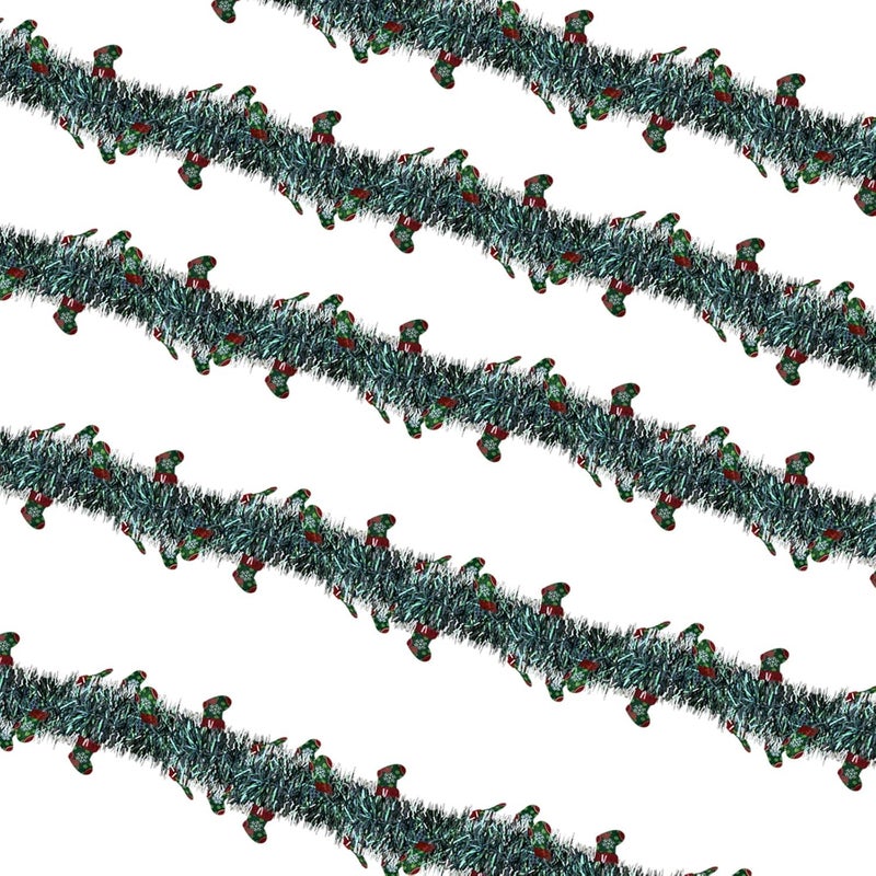Christmas Garland 393.7in Artificial Fir with Snow Decor for Fireplace - Image 1