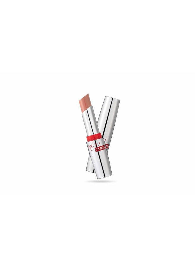 PUPA Milano Miss Milano Lipstick - Creamy, Ultra Pigmented Color For Lips - Nourishing Formula - Crystal-Effect Lipstick - Ultimate Boost Of Volume And Hydration - 100 Cream - 0.071 OZ - Image 1