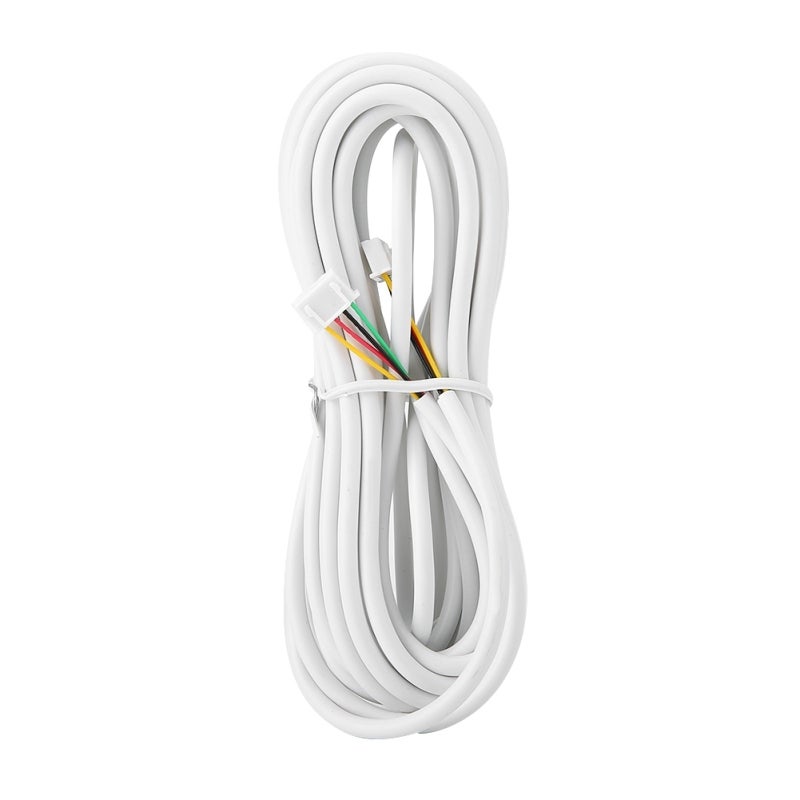 4 Core Copper Cable: 2 Spare Connectors, Soft Copper For Stable Video Intercom - Pre-Connected Connectors For Easy Installation, White PVC Insulation For Safety, Flexible Cable For Home Security & Vid - Image 5