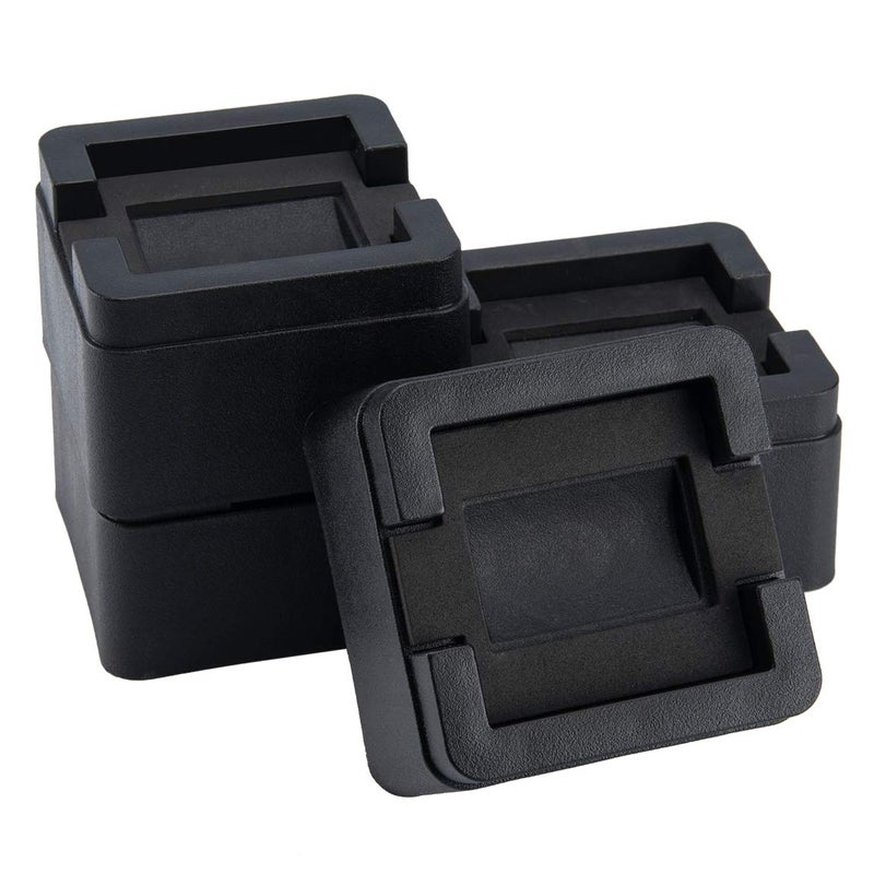 BTSD-home 2 Inch Heavy Duty Bed Risers 4 Inch Adjustable Bed Lifts Fits to All Wheels of Furniture, Sofa and Table, Couch Bed Frame Riser 4 Pack - Image 2