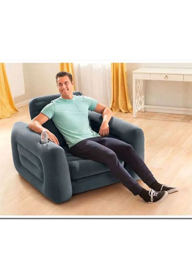 Cady One Pull-Out Chair Dark Grey 109x218x66cm  - Image 4