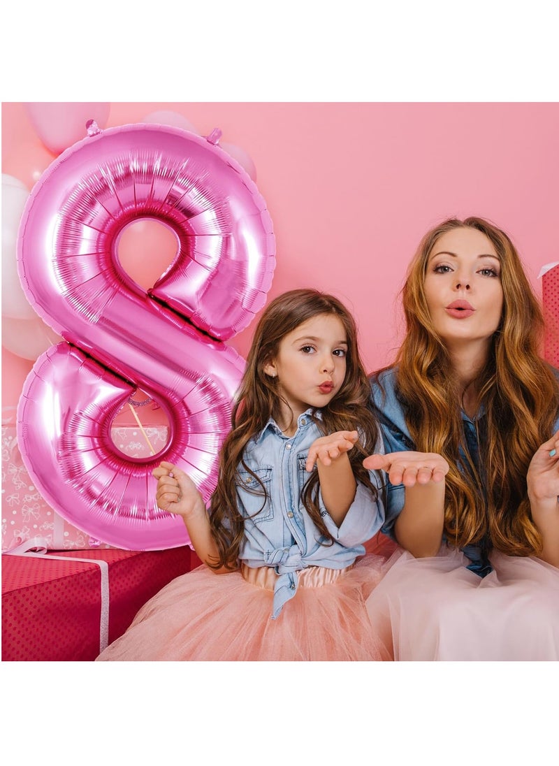 40 Inch Gold Digit Helium Foil Birthday Party Balloons Number 8  - Image 4