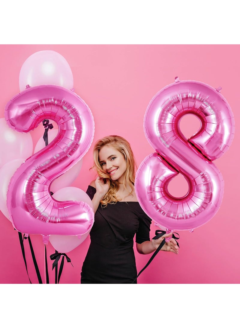 40 Inch Gold Digit Helium Foil Birthday Party Balloons Number 8  - Image 5