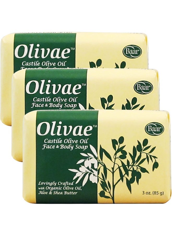 baar Olivae Castile Bar Soap 3 Bar Set  - Image 1