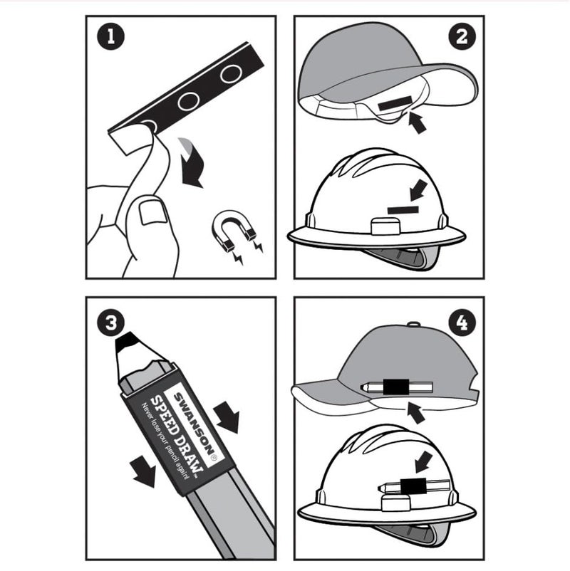 Swanson Tool Co. , Inc Swanson Tool Co S0101SDP217 Value Pack Featuring The 7 inch Die Cast Aluminum Speed Square and Speed Draw Carpenter Pencil Holder - Image 3