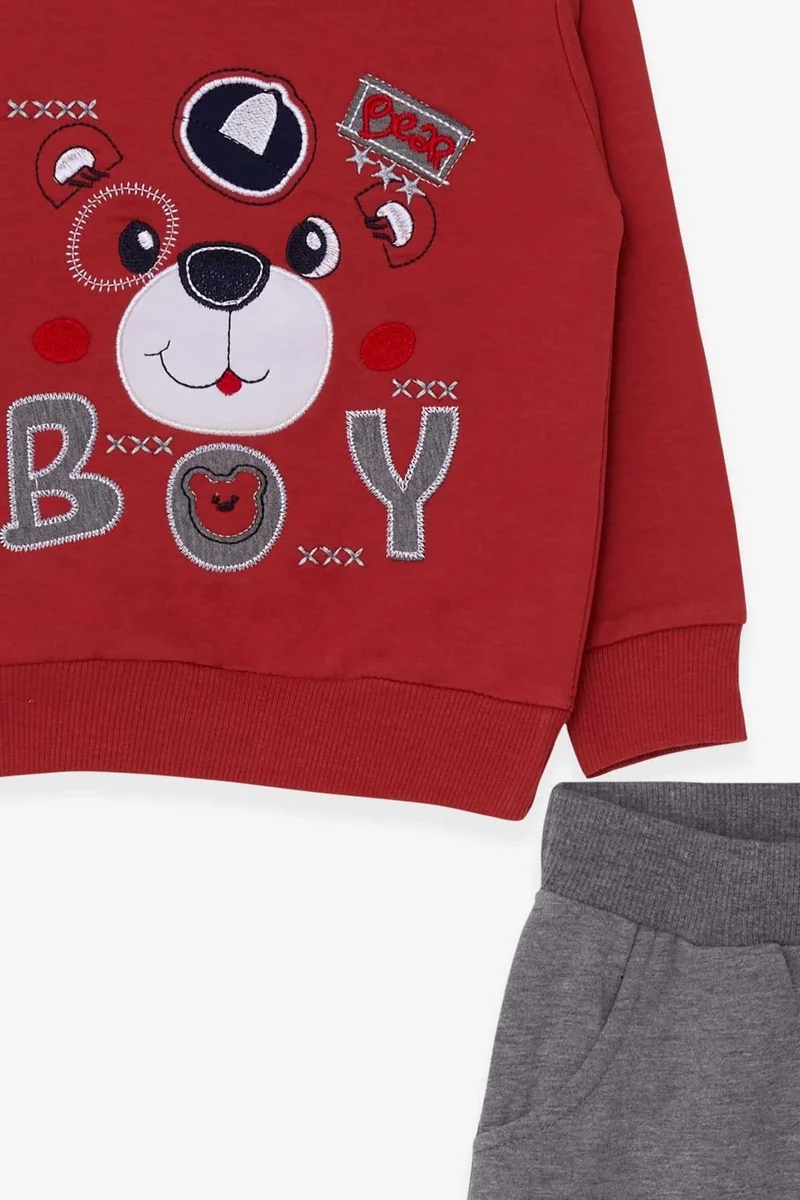 بريز Boy's Tracksuit Set Tile With Teddy Bear Figure (Age 1-4)