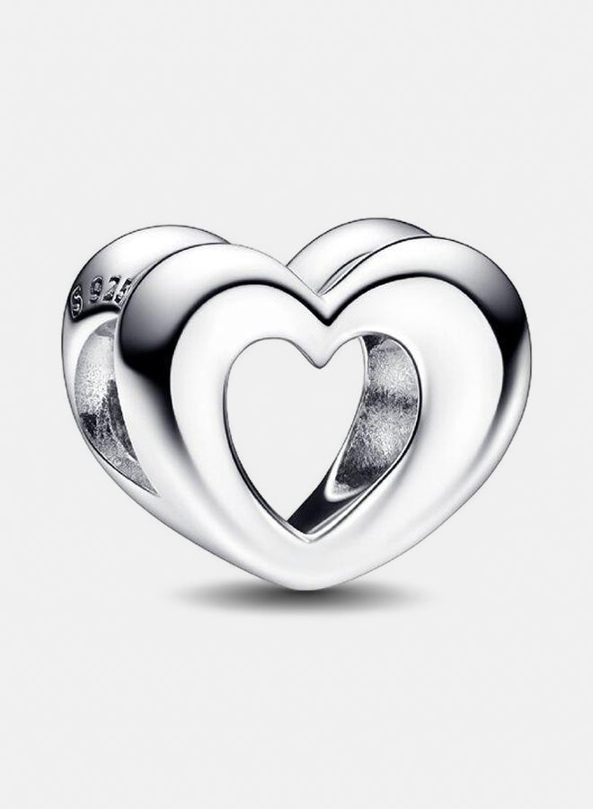 PANDORA Open Heart Sterling Silver Charm 
