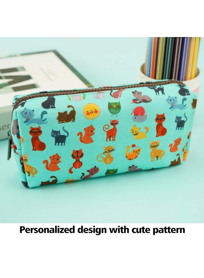 إل باركين لطيف القط مقلمة الحقيبة المكياج حالة قرطاسية Kawaii قلم رصاص مربع المعلم هدية أداة حقيبة حقيبة مستحضرات التجميل - Image 5