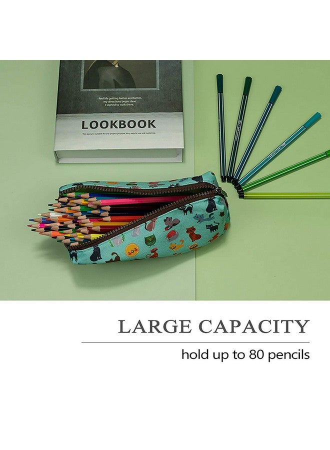 إل باركين لطيف القط مقلمة الحقيبة المكياج حالة قرطاسية Kawaii قلم رصاص مربع المعلم هدية أداة حقيبة حقيبة مستحضرات التجميل - Image 2