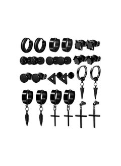 Earrings for Men Black Stud Earrings Men's