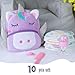 Pedolltree 10 Pcs Reborn Baby Doll Diaper Bag Care and Feeding Set for 1724 inches Reborn Dolls Newborn Baby Accessories with Unicorn Backpack Diapers Pacifier Bottle Comb - Image 4