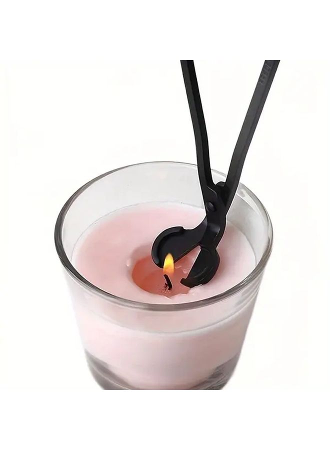 Black Stainless Steel Candle Wick Trimmer Cutter With Ergonomic Handle - Image 5
