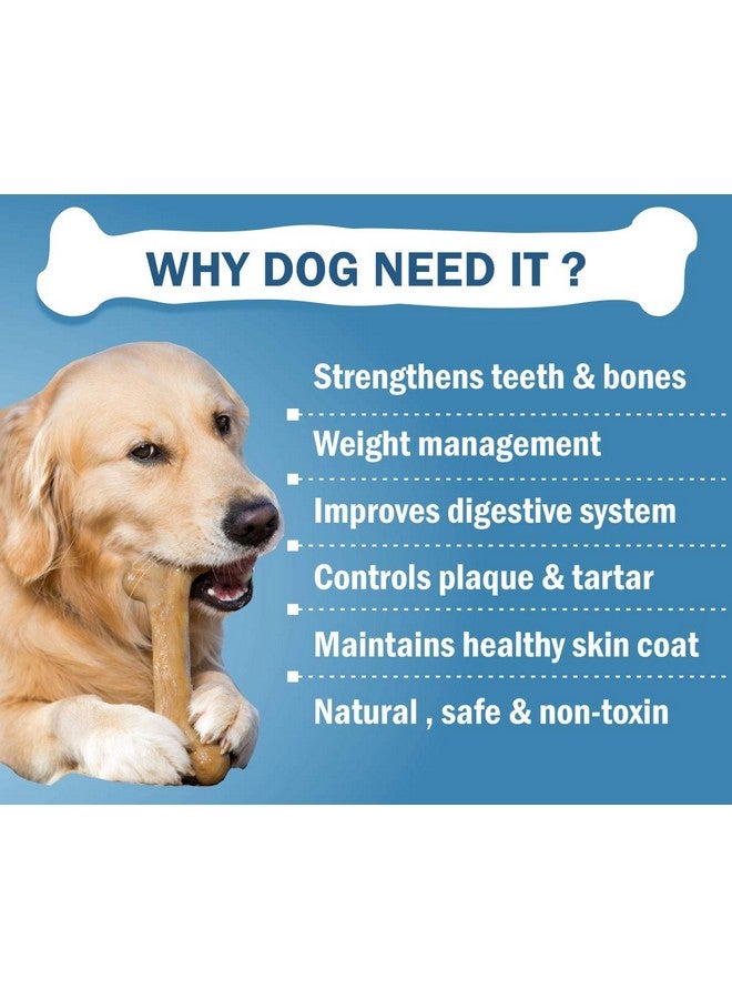 Boltze Adult Rawhide Pressed Dog Chew Bone-1000Gm, Bone Treats 100% Edible, Reduce Tartar & Plaque, Strengthen Dogs Teeth, Chicken Flavour, 5" Size Bone (1000Gm,Pack Of 1) - Image 3