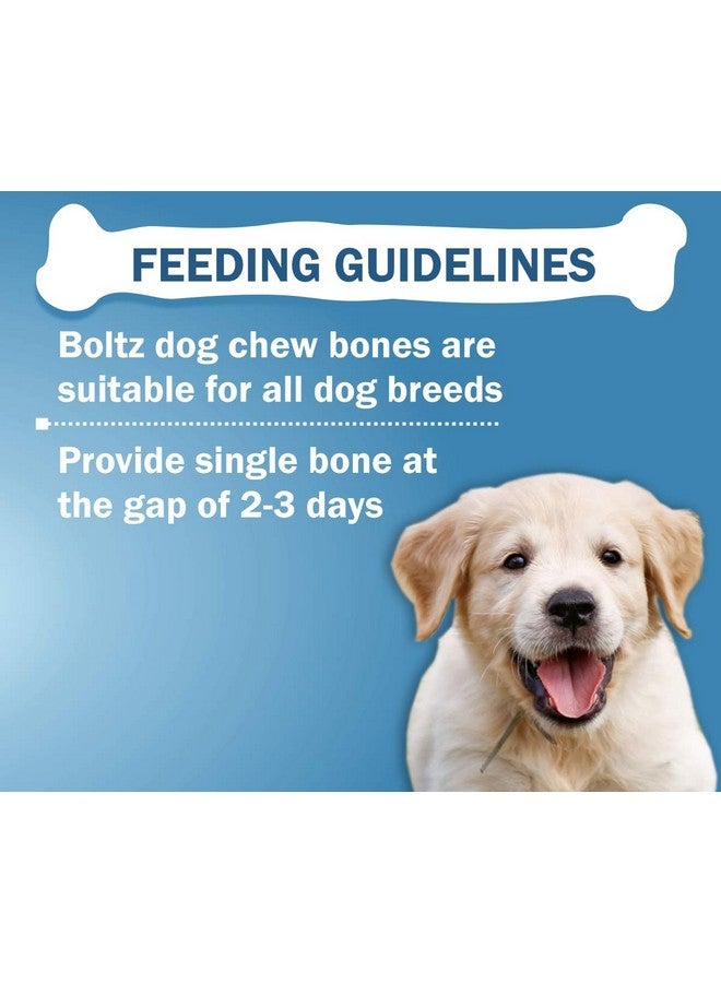 Boltze Adult Rawhide Pressed Dog Chew Bone-1000Gm, Bone Treats 100% Edible, Reduce Tartar & Plaque, Strengthen Dogs Teeth, Chicken Flavour, 5" Size Bone (1000Gm,Pack Of 1) - Image 5