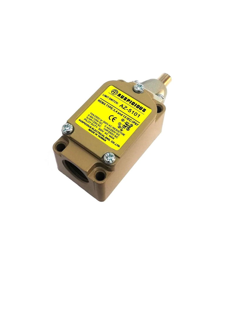 Auspicious Push Button Limit Switch Heavy Duty NO NC 10A IP67 AZ-5101 Auspicious - Image 2