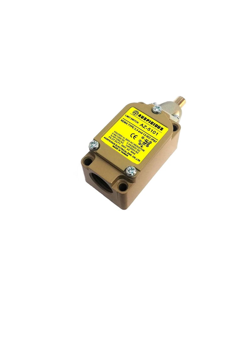 Auspicious Push Button Limit Switch Heavy Duty NO NC 10A IP67 AZ-5101 Auspicious - Image 1