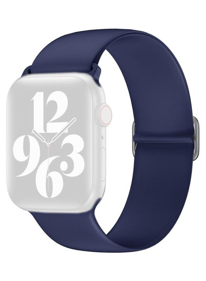 BGM Replacement Band for Apple Watch Series 1/2/3/4/5/6/SE 42/44mm Dark Blue - Image 1
