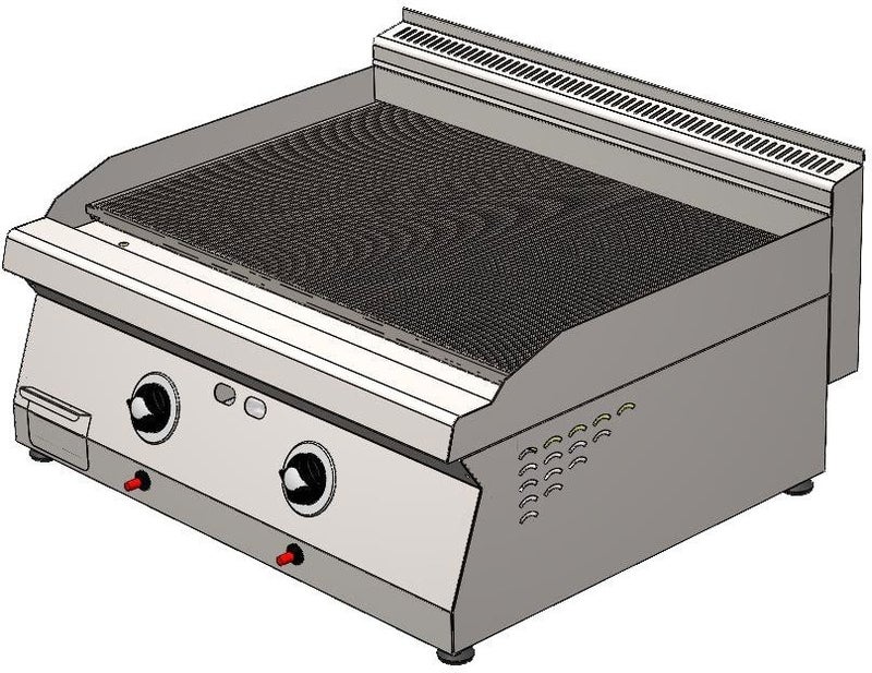 CSA Inox Karacasan Industrial 700 Series Counter Top LPG Cylinder Full Channel Grill 