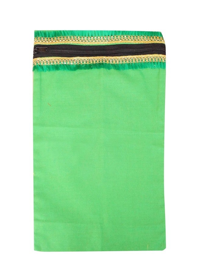 My God Gift Shiv Mahapuran/Shri Ram Charit Manas Cover Ramayan Or Any Spiritual Holy Books Protector Cover Altar Cloth 10x13 inch 25.40 x 33.02 cm (Green Plain cover)