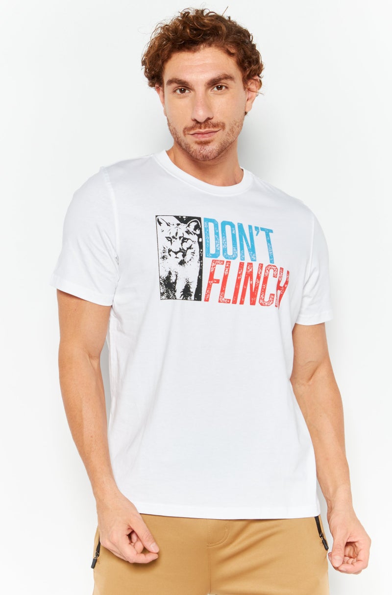 PUMA Men Sportswear Fit Training T-Shirt, White Combo - Image 1