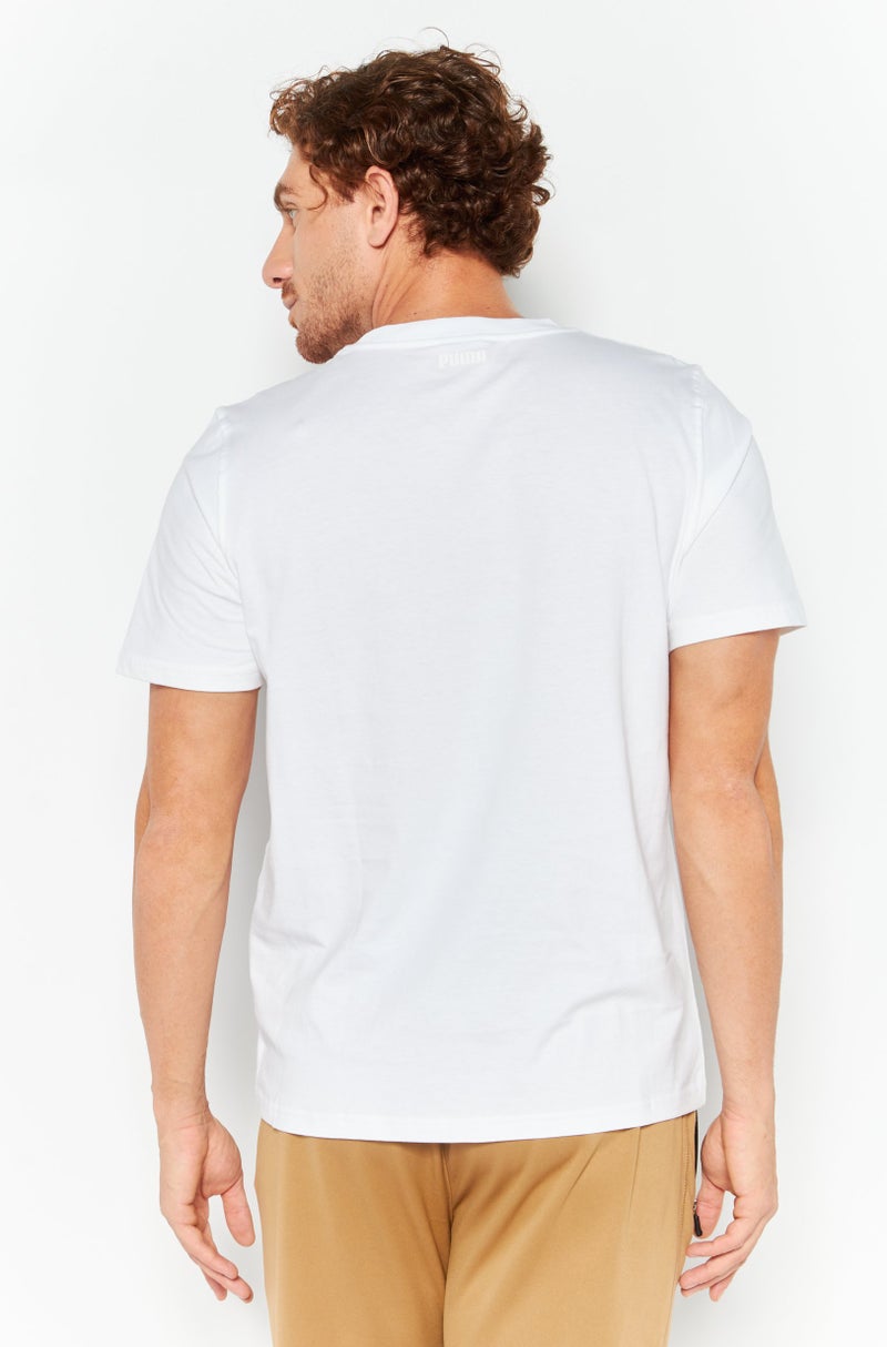 PUMA Men Sportswear Fit Training T-Shirt, White Combo - Image 4