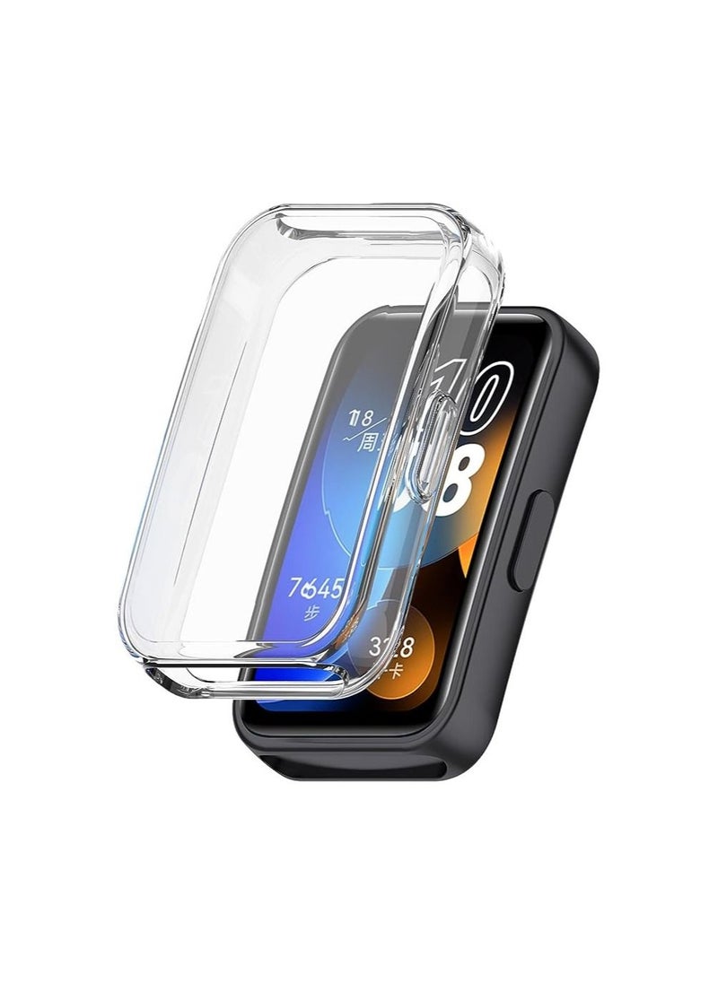 Generic Case for HUAWEI Band 8 TPU Silicon All-Around Screen Protector Cover Bumper Protector Full Cover Screen Protection (Clear)  - Image 1