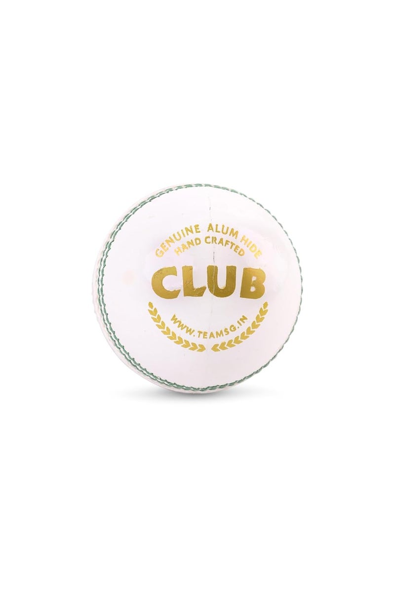 SG Cricket Balls Club White - Image 1