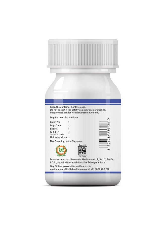Inlife مستخلص بذور العنب INLIFE (بروانثوسيانيدين > 95%) مضاد للأكسدة، 400 ملغ - 60 كبسولة نباتية (عبوة من 1، 60) - Image 5