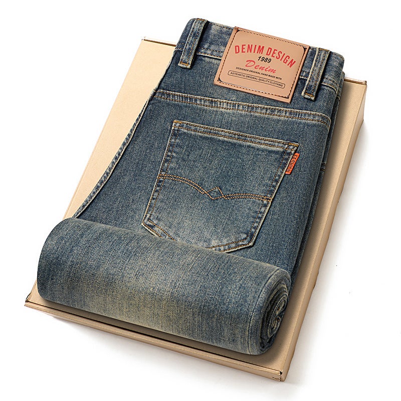 Unisex Classic Denim Jeans Loose Fit Daily Outdoor Wear - Image 2
