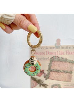 Applicable Airtag Protective Case For Apple Anti-lost Locator Protective Case Airtag Donut Silicone Protective Case Soft-Color:Green-Applicable Model:For Apple AirTag Protective Case