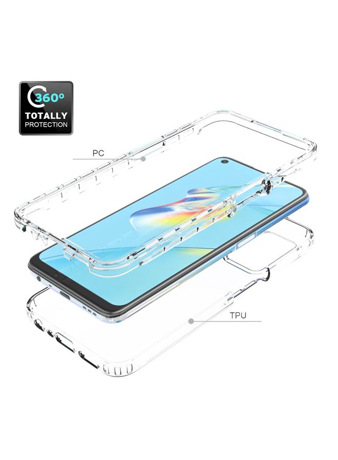 S-TOP Case For OPPO A54 4G Shockproof High Transparency Two-color Gradual Change PC+TPU Candy Colors Phone Protective Case - Image 4