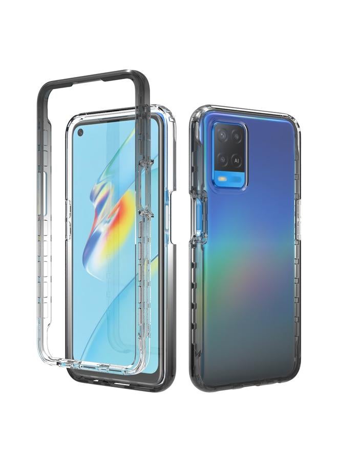 S-TOP Case For OPPO A54 4G Shockproof High Transparency Two-color Gradual Change PC+TPU Candy Colors Phone Protective Case - Image 1