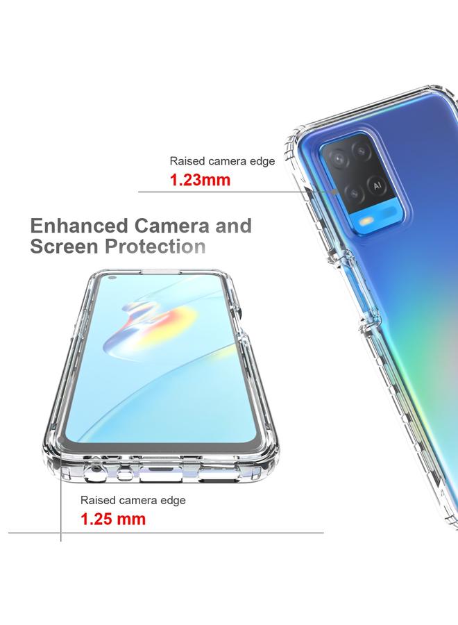 S-TOP Case For OPPO A54 4G Shockproof High Transparency Two-color Gradual Change PC+TPU Candy Colors Phone Protective Case - Image 5