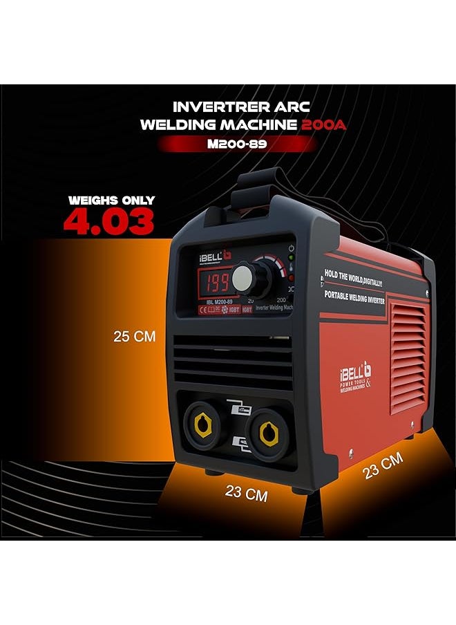 200 89 Inverter Arc Compact Welding Machine Igbt 200A With Hot Start And Anti Stick Functions