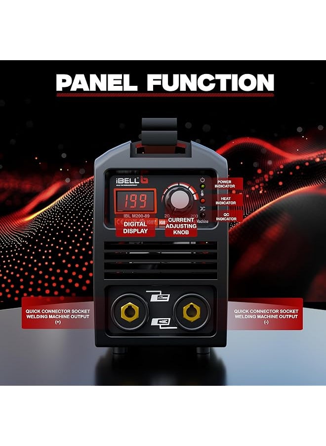 200 89 Inverter Arc Compact Welding Machine Igbt 200A With Hot Start And Anti Stick Functions