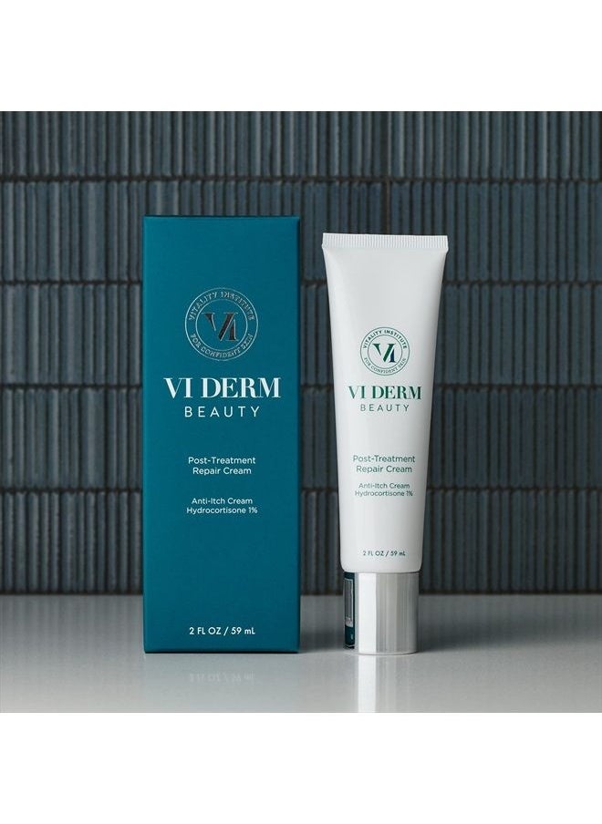Vi Derm - VI Derm Post-Treatment Repair Cream with Moisturizing Shea Butter, Redness Relieving Colloidal Silver, and Calming Bisabolol, 2 Oz / 59 g - Image 1