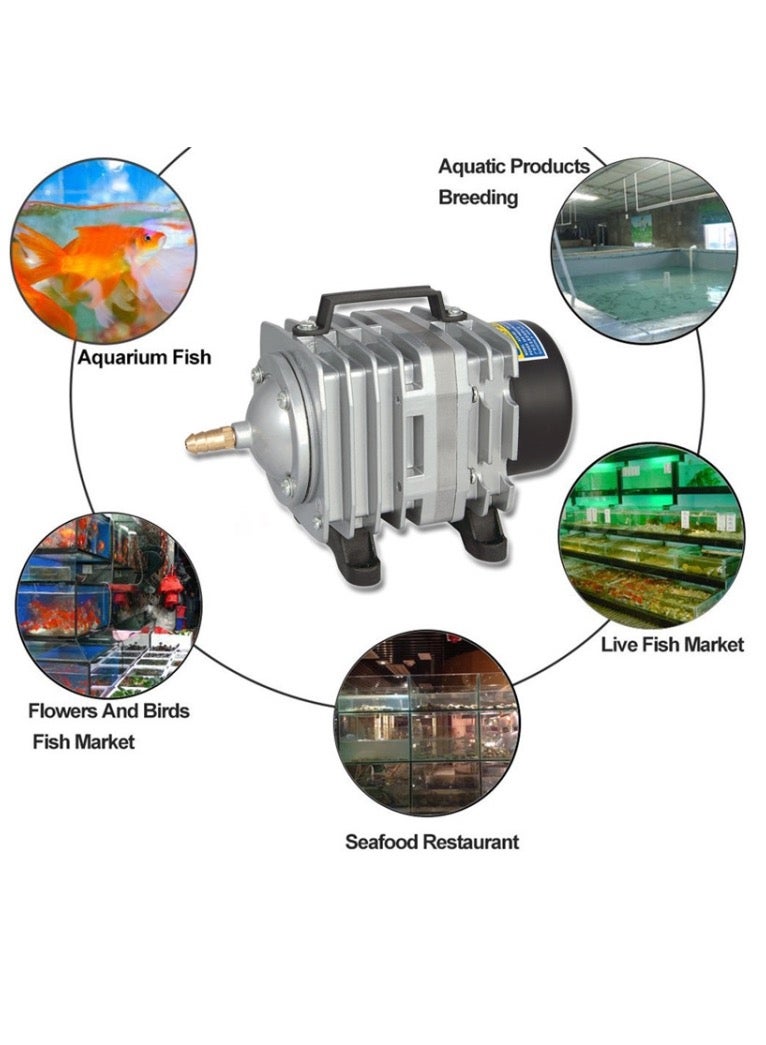 ACO-001 18W 38L/Min Electromagnetic Air Pump Compressor Seafood Fish Tank Increase Oxygen Air Flow Spliter, US Plug - Image 4