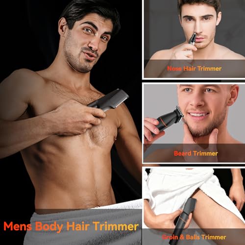 MAXGROOM Manscape Body Hair Trimmer for Men, Waterproof Pubic, Groin & Ball Shaver, No-Nick Mens Electric Grooming Kit with LED Display, USB Rechargeable, Adjustable Guide Comb - Image 4