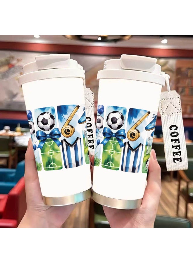 FIFA 520ml World Cup Printed Stainless Steel Insulated Water Bottle Double Wall Vacuum Thermal Flask Leakproof Cup for Hot & Cold Drinks - Image 3