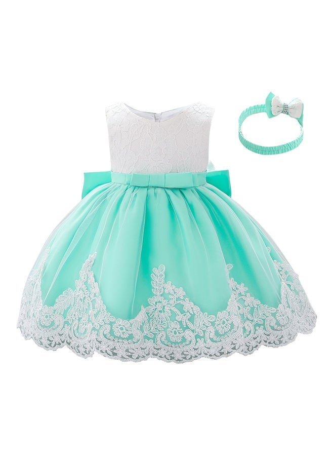 2-Piece Princess Costume Dress And Hairband Set 70cm