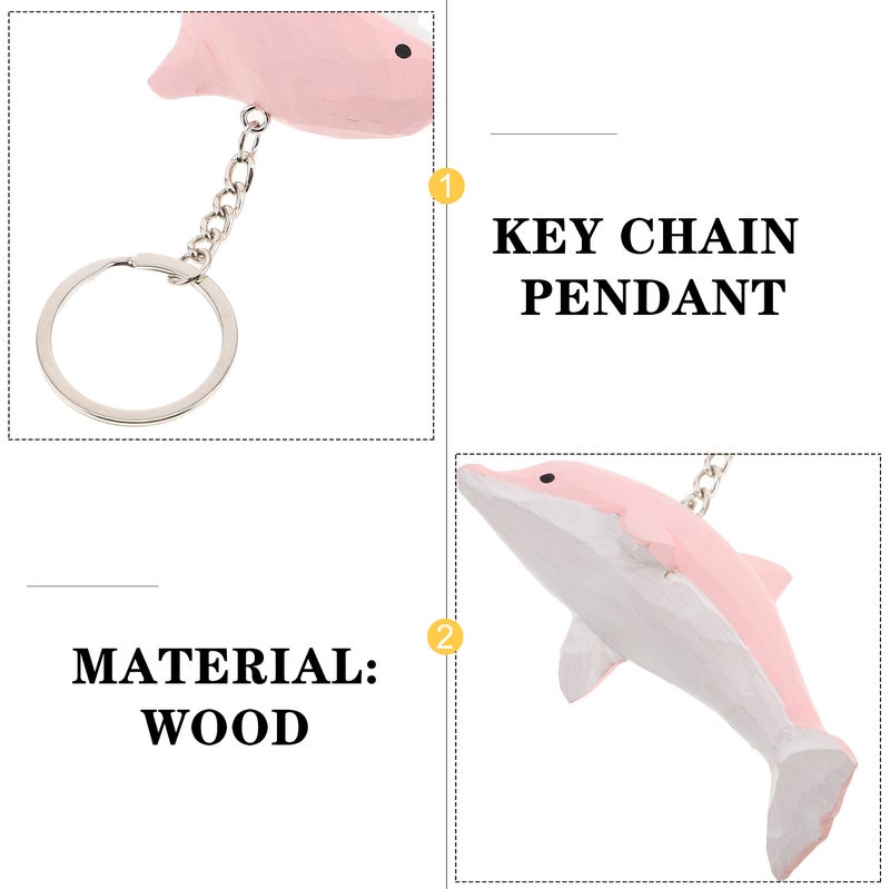👕 سلسلة مفاتيح من الخشب الطبيعي مزينة بدلاية محفورة للحقائب والمفاتيح - Image 2