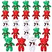 Liliful 24 Pcs 45 Inch Stuffed Animals Soft Bears with Bow Ribbon Bears for Women Birthday Decoration Gift Bear Shower FavorsRedGreenWhite - Image 2