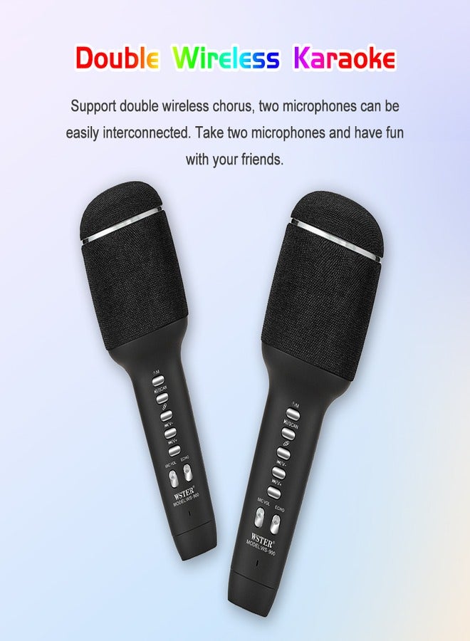 Wireless Bluetooth Karaoke Microphone, 3-in-1 Portable Handheld Mic Speaker Machine for All Smartphones, Gift for Girls Boys Kids Adults  - Image 5