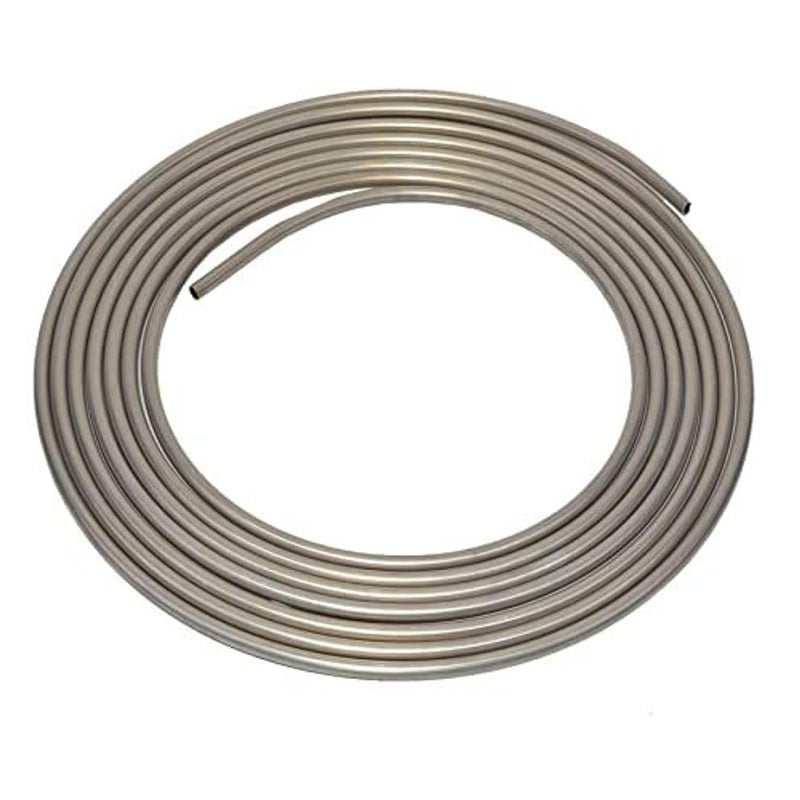 A-Team Performance Metal Fuel Line Tube - 3/8" Dia, 25 Ft Roll, .035" Wall - Aluminum Coiled Tubing Roll for Fuel Systems - Image 1