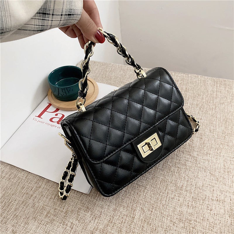 2026 New Spring Women's Quilted Chain Bag Korean Style Mini Crossbody Bag - Image 3