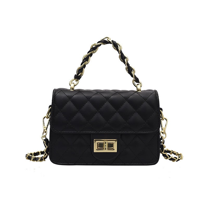 2026 New Spring Women's Quilted Chain Bag Korean Style Mini Crossbody Bag - Image 5