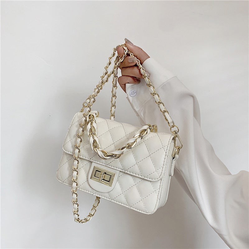 2026 New Spring Women's Quilted Chain Bag Korean Style Mini Crossbody Bag - Image 1