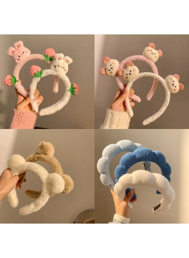 Animal Ear Headbands Birthday hat bear headband Halloween Costume Accessories Cute Fancy Headwear for Girls & Women - Image 4