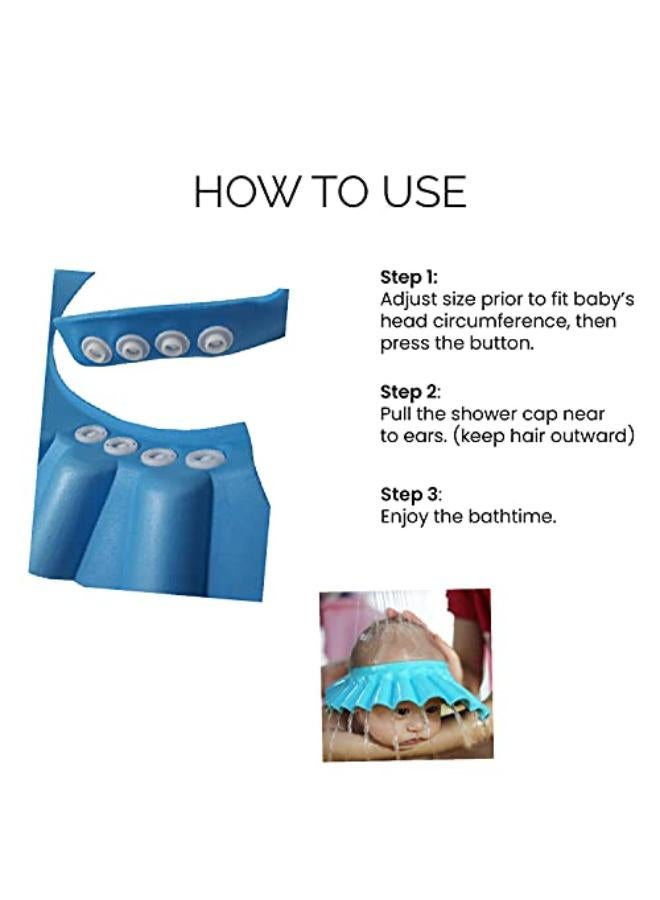 Soft & Adjustable Children Shower Cap - Image 5