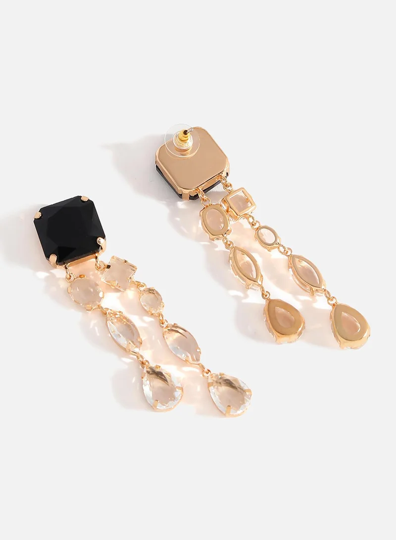 Sohi  Green Stone Contemporary Artificial Drop Earring Jewellery for Women | Best Price UAE